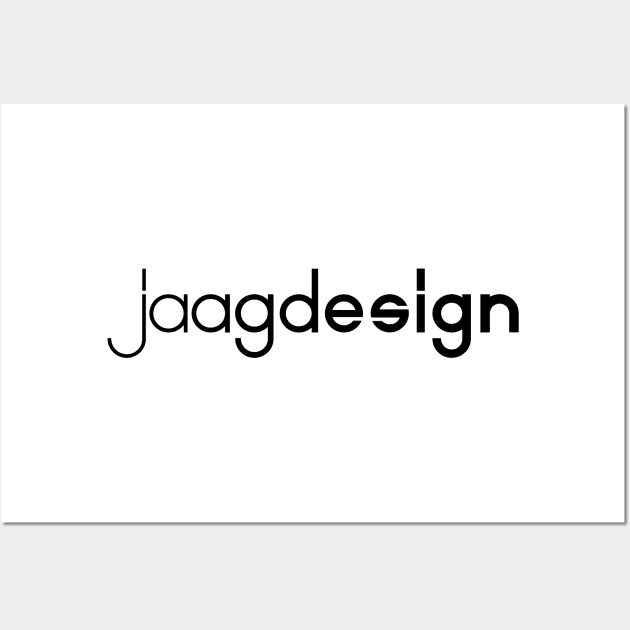 jaagdesign logo (black) Wall Art by jaagdesign